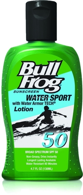 Picture of Bullfrog Water Sport Broad Spectrum Sunscreen Lotion, Spf 50, Water Resistant, 5 OZ
