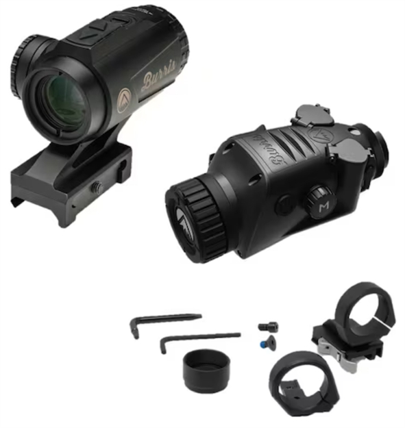 Picture of  Burris 300675 Btc 35 V2 Rt3 Combo Thermal Clip On/Handheld/Mountable Matte Black 1-4X35mm Multi Reticle 400X300, 50Hz Resolution Zoom 1X/2X/4X, Includes Ss#120623 000381306753