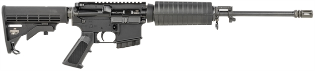 Picture of  Bushmaster 0010000Ca Qrc *Ca Compliant 5.56X45mm Nato 16" 10+1 Black Rec/Barrel Black 6 Position Collapsible Stock Black Polymer Grip Right Hand 604206200181