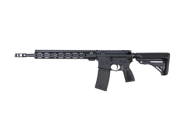 Picture of Bushmaster 0010006Blk Bravo Zulu  5.56 Nato 30+1 16" Black Threaded Barrel, Black Aluminum Receiver W/Picatinny Rail, M-Lok Handguard, Magpul Moe SL Black Polymer Stock, Black Magpul Grip, Right Hand 00-10006-BLK 604206200006