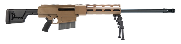 Picture of  Bushmaster Sba500105005fdef Ba50 Long Rang Hero 50 Bmg 10+1 29" Phosphate Chrome Barrel Flat Dark Earth Aluminum Receiver Free Float Billet Handguard Black Ergo Grip