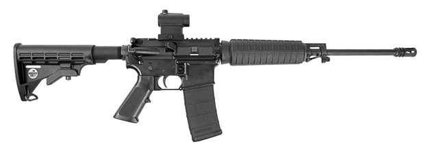 Picture of Bushmaster 0010000Blk Qrc  5.56X45mm Nato Caliber With 16" Barrel, 30+1 Capacity, Black Metal Finish, Black 6 Position Collapsible Stock & Black Polymer Grip Right Hand 91046 604206910462