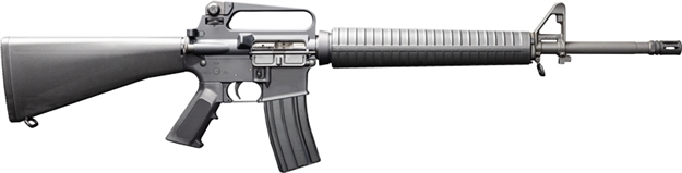 Picture of BUSHMASTER XM15A2 GOLD CA .223 16" BARREL 10-SHOT BLACK CA-10050-GLD 604206204639