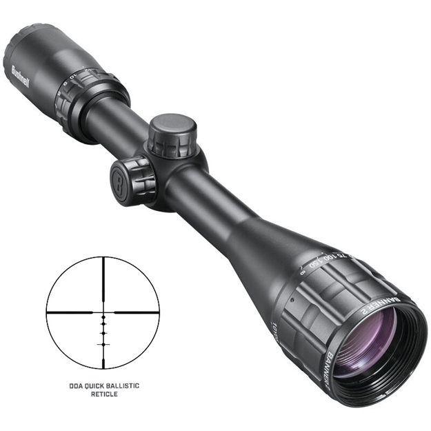 Picture of  Bushnell Rb4124bs11 Banner 2  Black 4-12X40mm 1" Tube Doa Quick Ballistic AO Reticle