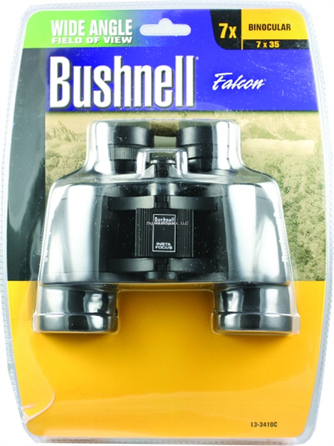 Picture of Bushnell Optics Falcon Binocular, 7X35mm, Bak 7 Porro Prism, Black, 420 FT Fov @ 1000 YD