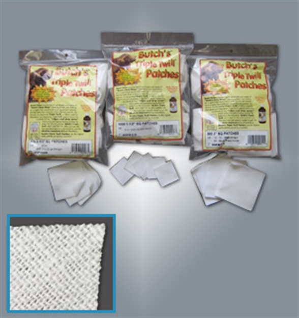 Picture of  Butchs 02901 Triple Twill  .22-.270 Cal 1.12" Cotton 1000 Per Bag