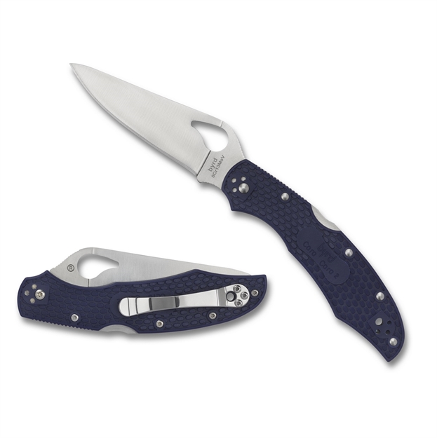 Picture of Byrd Cara Cara2 Folder 3.8 IN Plain Blade Blue Frn Handle