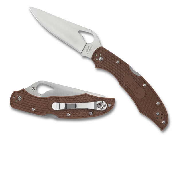 Picture of Byrd Cara Cara2 Folder 3.8 IN Plain Blade Brown Frn Handle