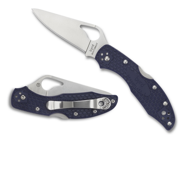 Picture of Byrd Meadowlark2 Folder 2.9 IN Plain Blade Blue Frn Handle
