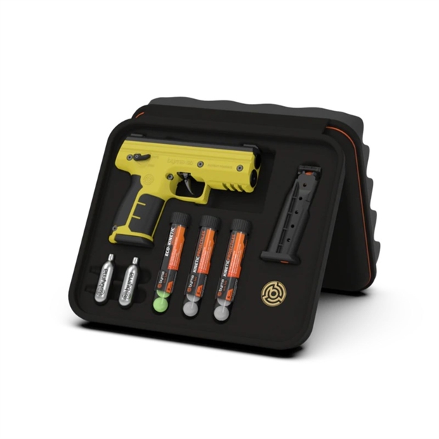 Picture of Byrna Technologies SD Kinetic Kit Yellow W/ 2 Mags & Projectiles! 810042110922