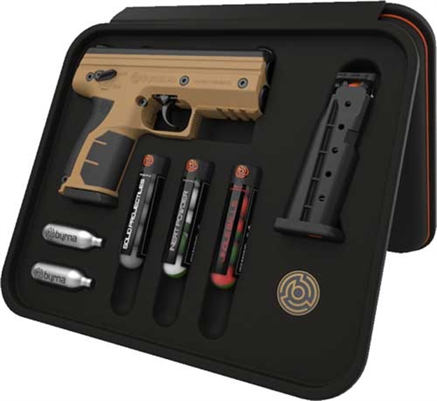 Picture of Byrna Technologies HD Pepper Kit Tan W/ 2 Mags & Projectiles