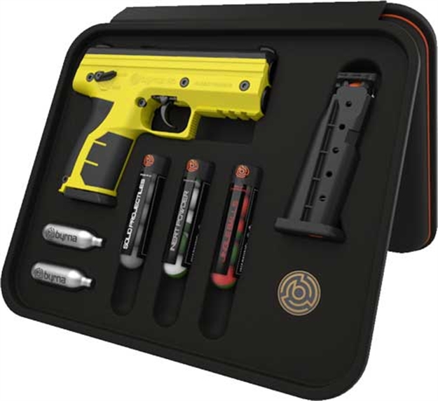 Picture of Byrna Technologies HD Pepper Kit Yellow W/ 2 Mags & Projectiles
