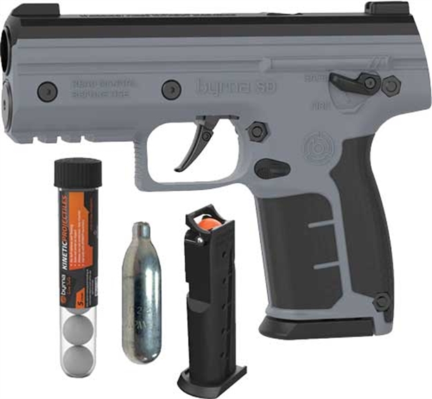 Picture of Byrna Technologies SD Basic Kenetic Kit Gray W/1Mag/1Co2/ 5 Prjctls