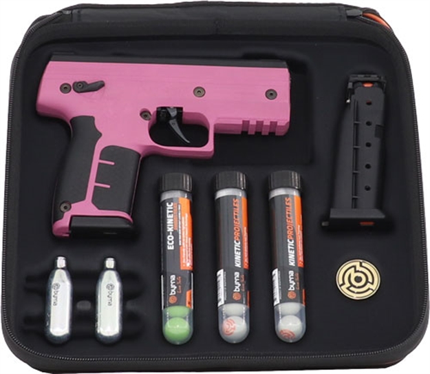 Picture of Byrna Technologies SD Kinetic Kit Pink W/ 2 Mags & Projectiles! 810042111639