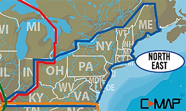 Picture of C-Map Lake Insight HD Map Chart Card, Northeast