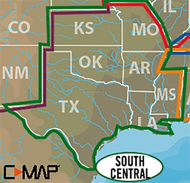 Picture of C-Map Lake Insight HD Map Chart Card, South Central