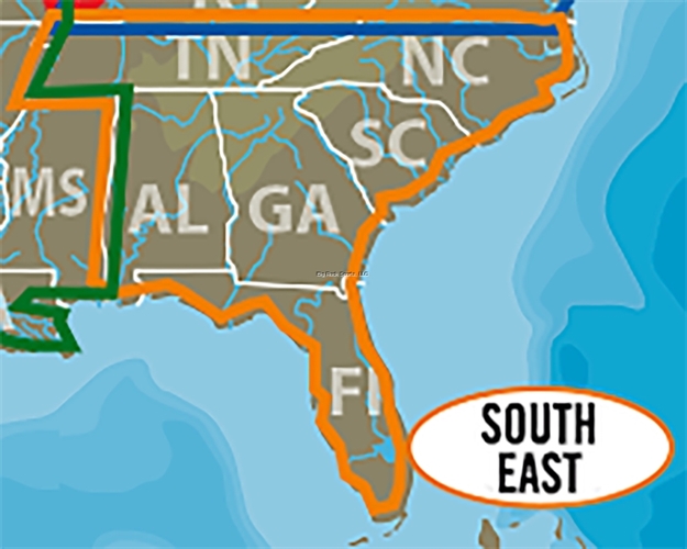 Picture of C-Map Lake Insight HD Map Chart Card, Southeast