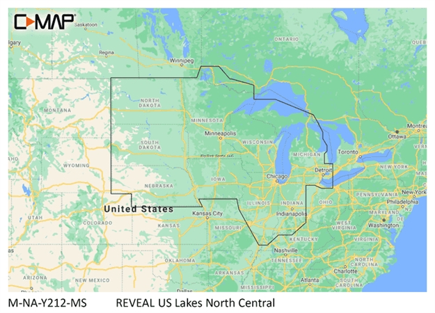 Picture of C-Map Reveal US Lakes North Central