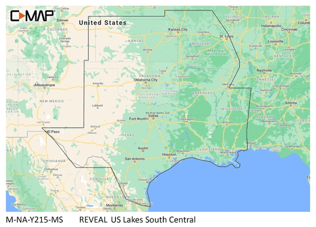 Picture of C-Map Reveal US Lakes South Central