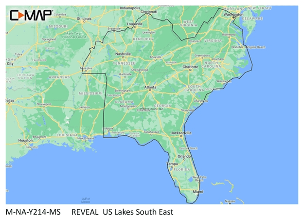 Picture of C-Map Reveal US Lakes South East