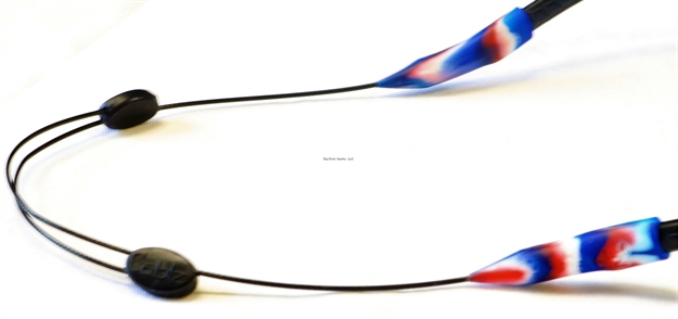 Picture of Cablz Eyewear Retainer-Red, White & Blue Marble
