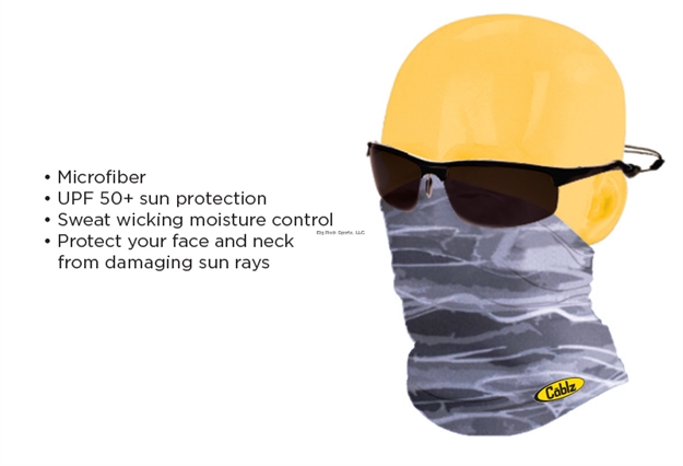 Picture of Cablz Fishing Neck Gatrz, Grey Water Camo