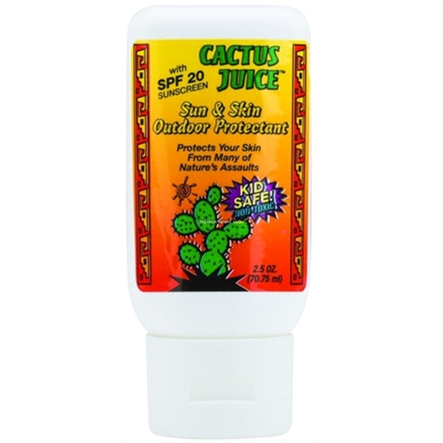 Picture of Cactus Juice Sun & Skin Outdoor Protectant Sunscreen Lotion, 2.5 Oz,  Spf20, Deet-Free