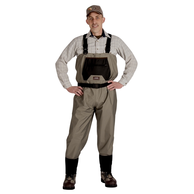 Picture of Caddis Men's Breathable Stockingfoot Waders - Small Tan