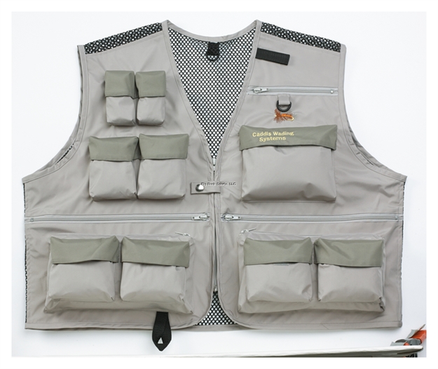 Picture of Caddis Men's Breathable Warm Weather Wader Vest; 2-Tone Taupe CA7402WV-L