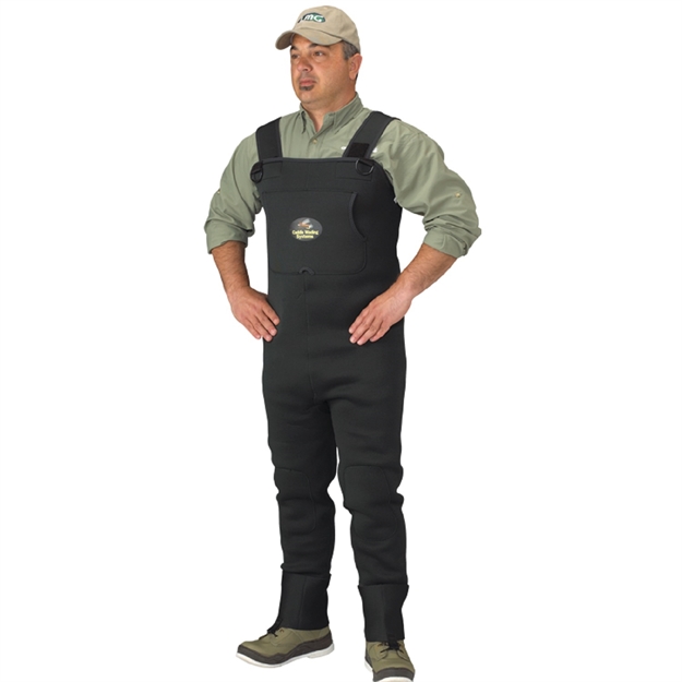 Picture of Caddis Men's Neoprene Stockingfoot Waders - XL Stout  Green