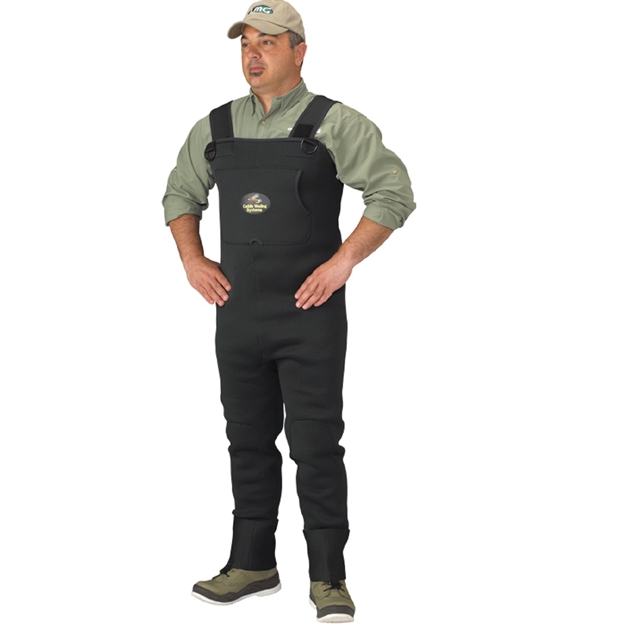Picture of Caddis Men's Neoprene Stockingfoot Waders - Xlarge Green