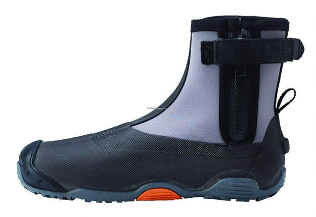 Picture of Caddis Northern Guide Neoprene Wading Shoe W/Grip Soles Side HD Zipper, Grey/Brown, Sz12