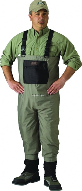 Picture of Caddis Promo Breathable Stockingfoot Chest Waders, Tan, Medium