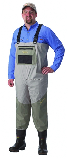 Picture of Caddis Stout 2 Tone Taupe Breathable Chest Waders W/600Gr Thinsulate Bootfoot Sz8