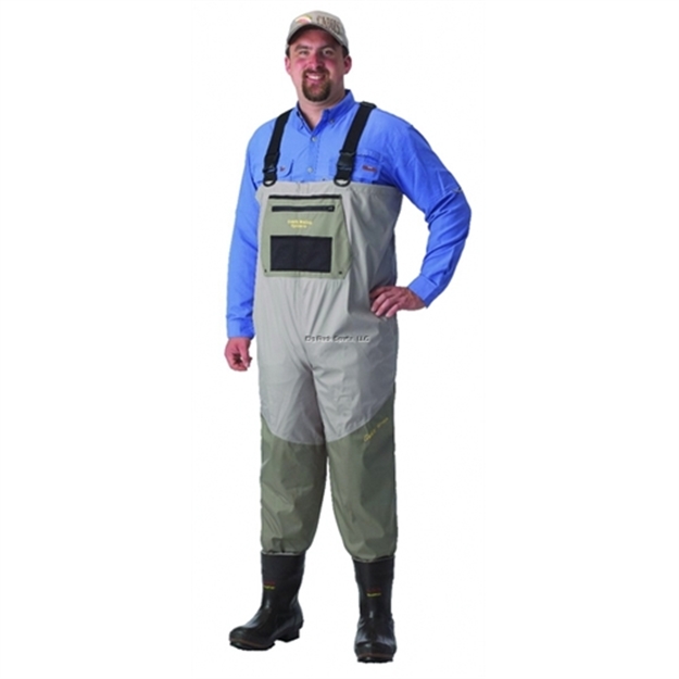 Picture of Caddis Stout 2 Tone Taupe Breathable Chest Waders W/600Gr Thinsulate Bootfoot Sz12