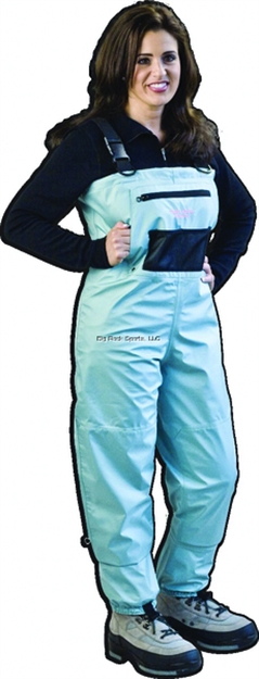 Picture of Caddis Womens Dlx Breathable Stockingfoot Wader Teal Color Queen Medium