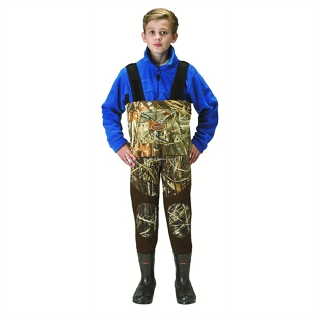 Picture of Caddis Youth M 3.5Mm Max5 Neobreathable Hybrid Chest Waders 1000Gr Boot Sz4.5Y