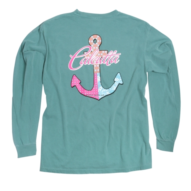 Picture of Calcutta Anchor, Long Sleeve T-Shirt, Seafoam, Medium