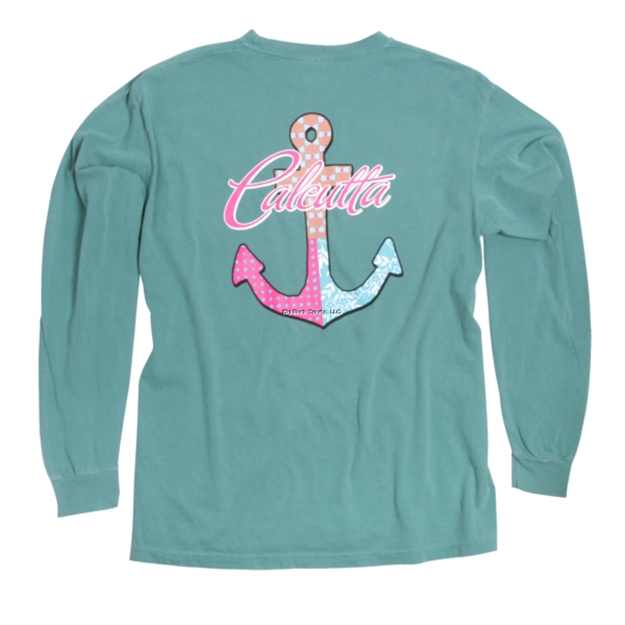Picture of Calcutta Anchor, Long Sleeve T-Shirt, Seafoam, X-Large