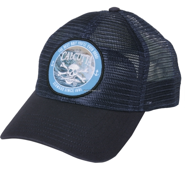 Picture of Calcutta Blue All Mesh Cap With Patch Front, Adjustable Closure
