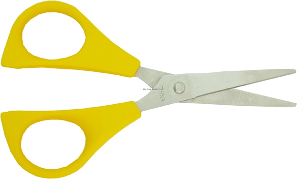 Picture of Calcutta Braid Scissors 4" Stainless Serrated Blades & Rubber Handles