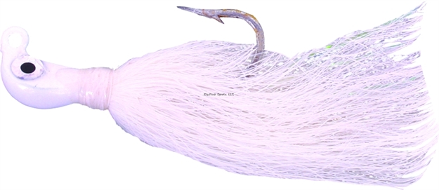 Picture of Calcutta Bucktail Ultra Jig, 1 1/2 Oz, 6/0 Hook, White White Flash White, 1/Pack