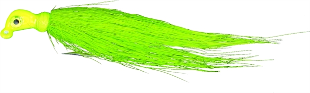 Picture of Calcutta Bucktail Ultra Jig, 1/8 Oz, 2/0 Hook, Chartreuse Chartreuse Flash Chartreuse, 1/Pack