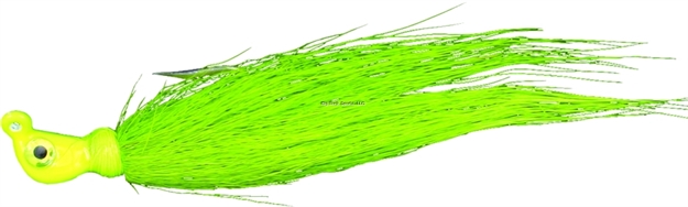 Picture of Calcutta Bucktail Ultra Jig, 1 Oz, 6/0 Hook, Chartreuse Chartreuse Flash Chartreuse, 1/Pack