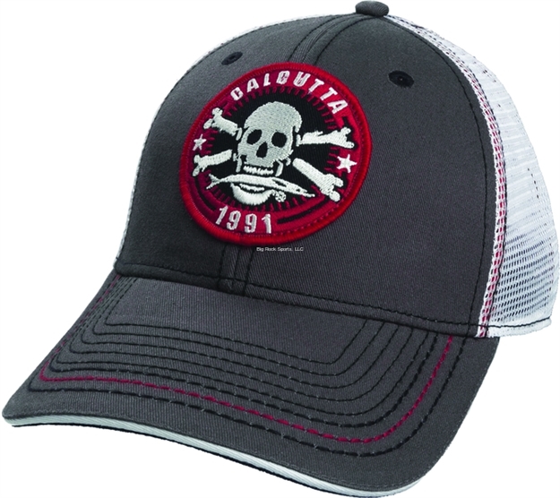 Picture of Calcutta Cap Gray W/White Mesh Back Red Logo Patch Adj Back