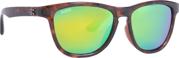 Picture of Calcutta Cayman Sungalsses Tortoise Frame Green Mirror Lens