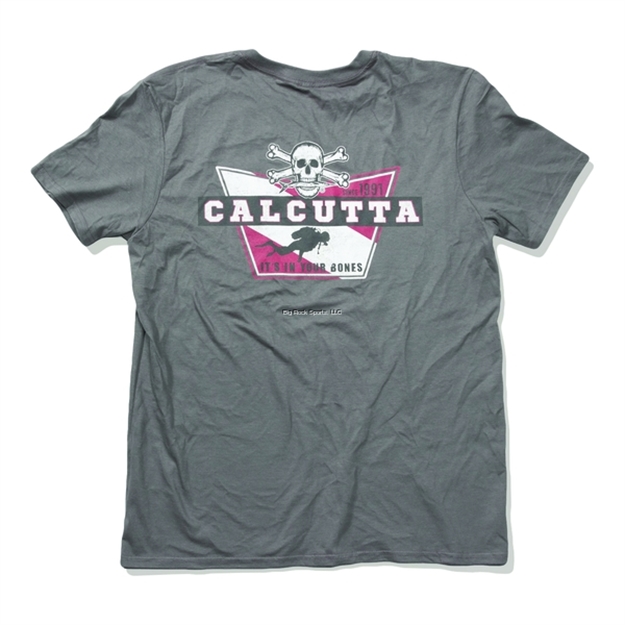 Picture of Calcutta Dive Logo Short Sleeve T-Shirt, Charcoal Large