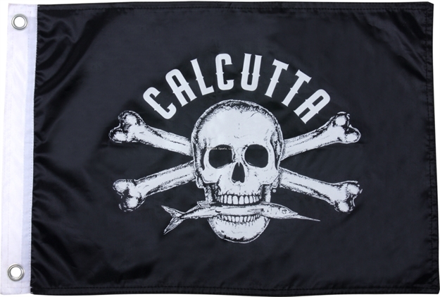 Picture of Calcutta Flag 12"X18" Black W/White Logo