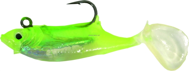 Picture of Calcutta Flashfoil Shad, 2", 1/8 Oz, Chartreuse Ice, 7/Pack