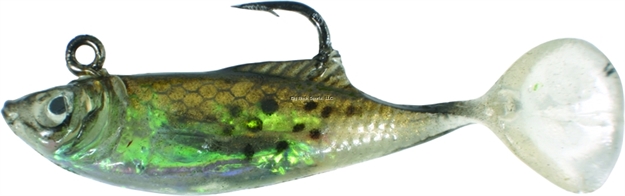 Picture of Calcutta Flashfoil Shad, 2", 1/8 Oz, Golden Bunker, 7/Pack